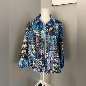 Draper’s & Damon’s pattern + print jacket size 2X